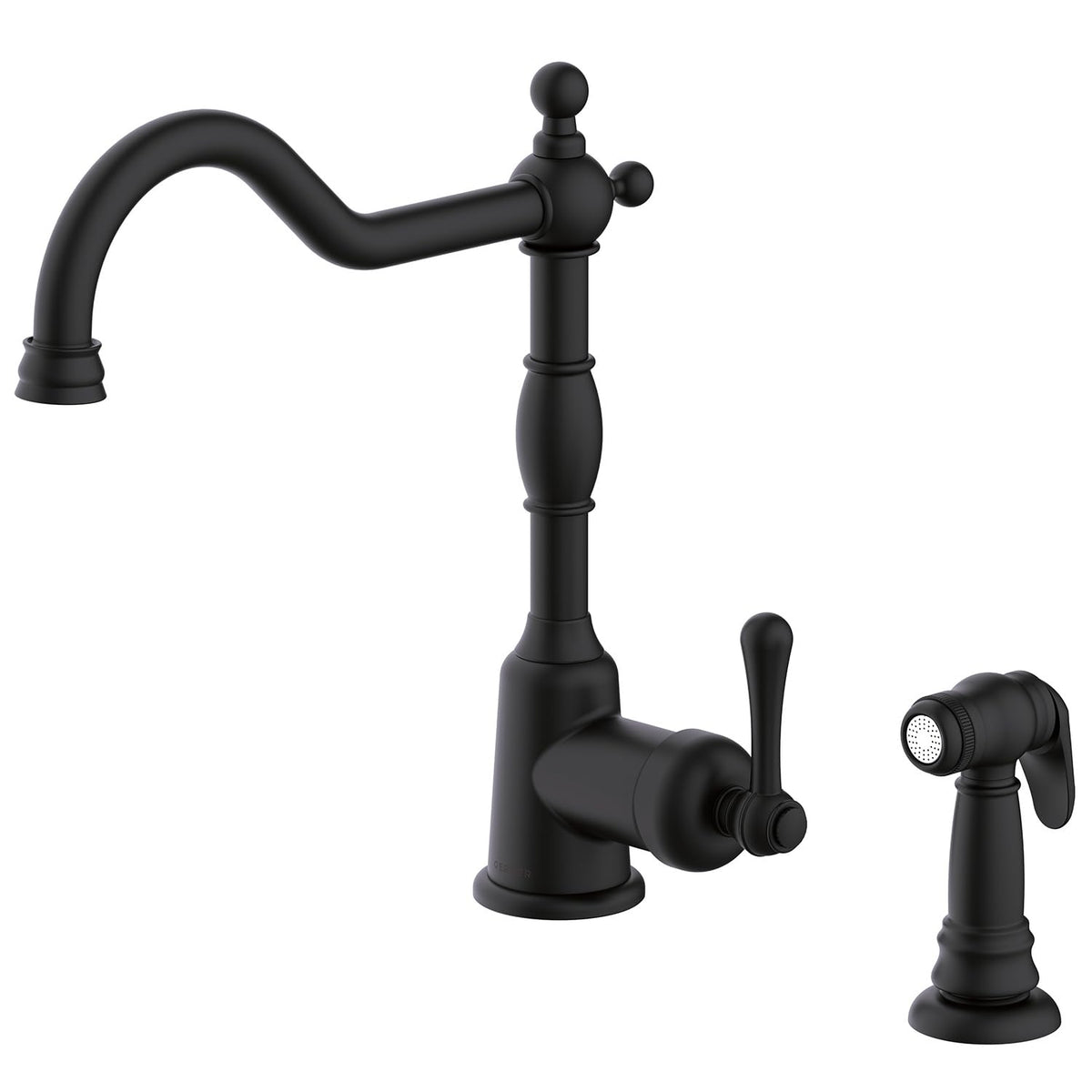 GERBER Danze D401157SS Opulence Single Handle Kitchen Faucet with Side Spray, Stainless Steel