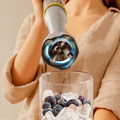 Cecotec - Hand Blender Katana 15 TotalDestroy 1500W, 21 Speeds, Double Blades