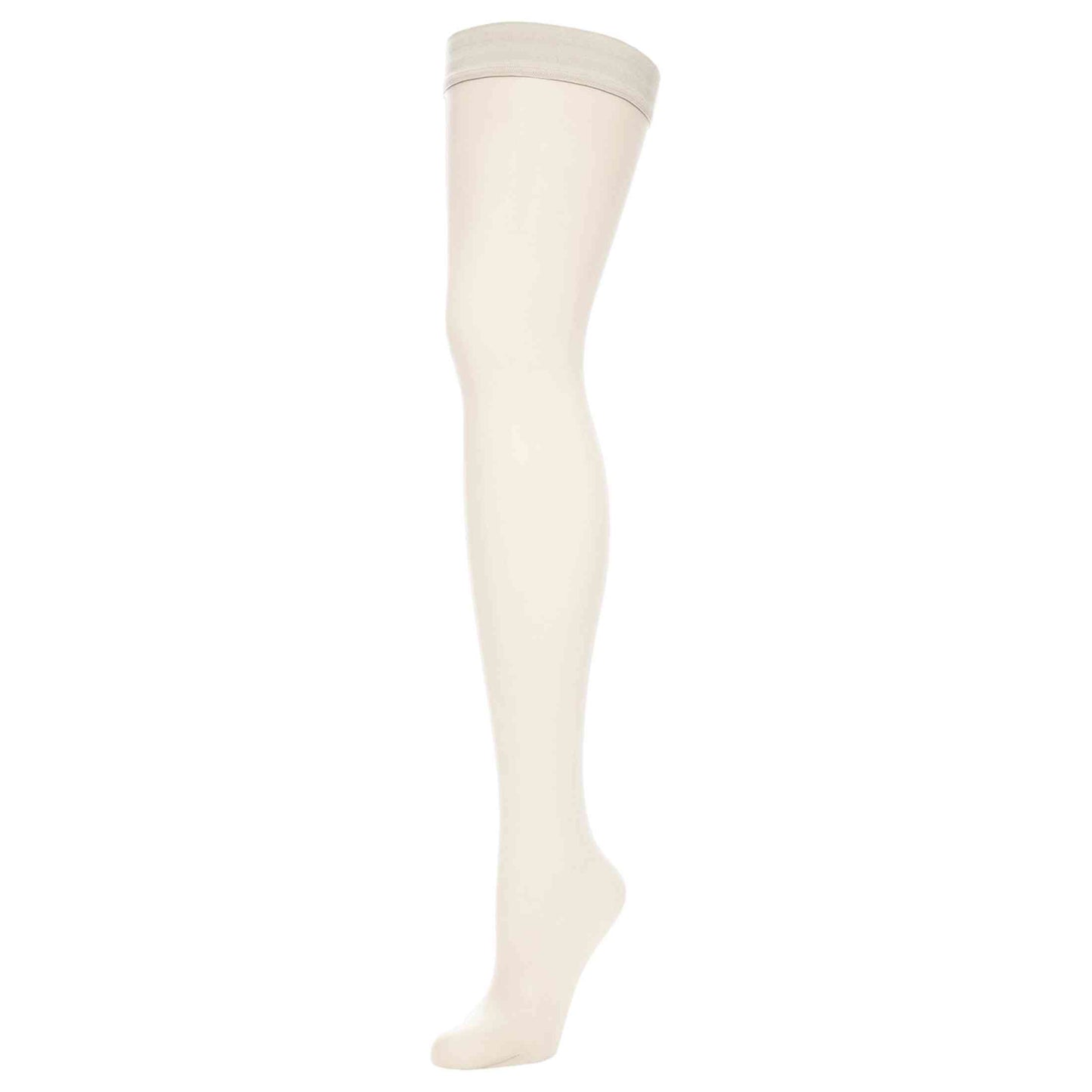 Wolford Individual 10 Stay-Up Thigh Highs for Women Sheer Stockings with Silicone Grip Band Reinforced Toe Pantyhose White Small - Medaid International