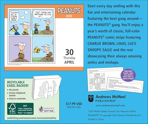 Peanuts® 2026 Day-to-Day Calendar - Medaid International