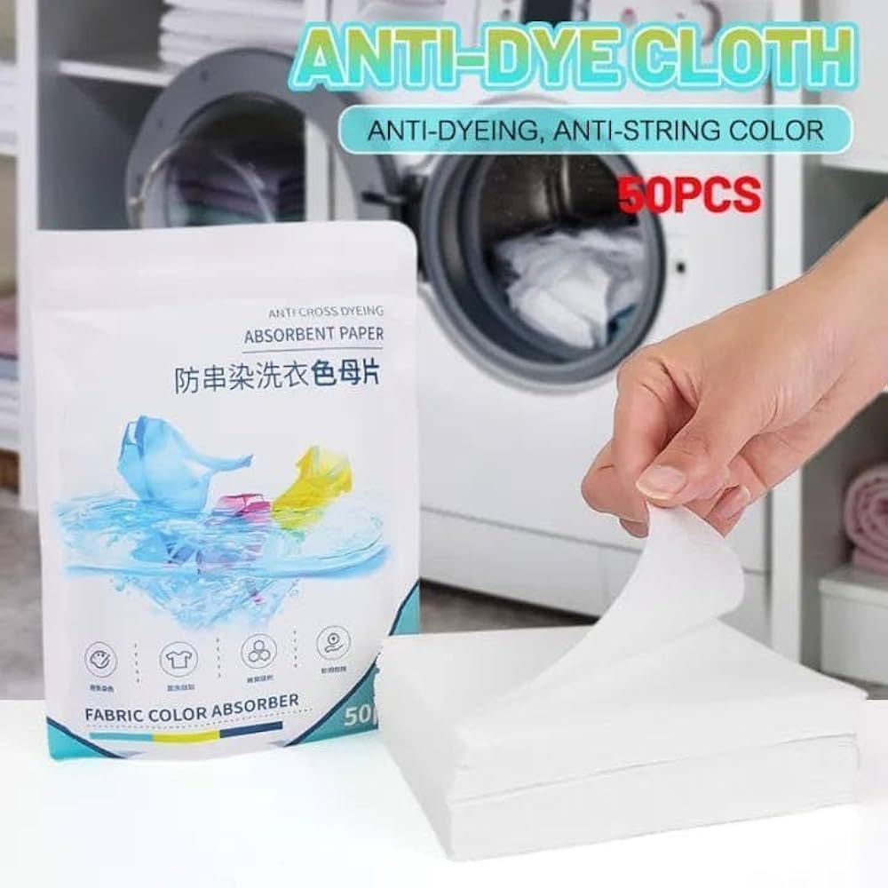 Color-absorbing Papers - 50 Pieces أوراق امتصاص الألوان - 50 قطعة