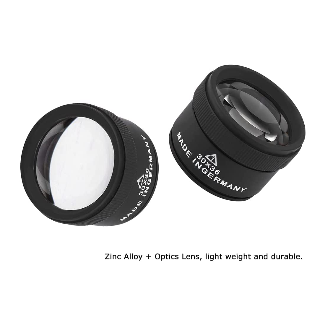 TERRIFI Jewelry Loupe 30X Magnifying Glass Portable Mini Optics Lens Loupes Lightweight Durable Daily Use for Coins Stamps Reading Science Jewelry Hobbies Books Sewing