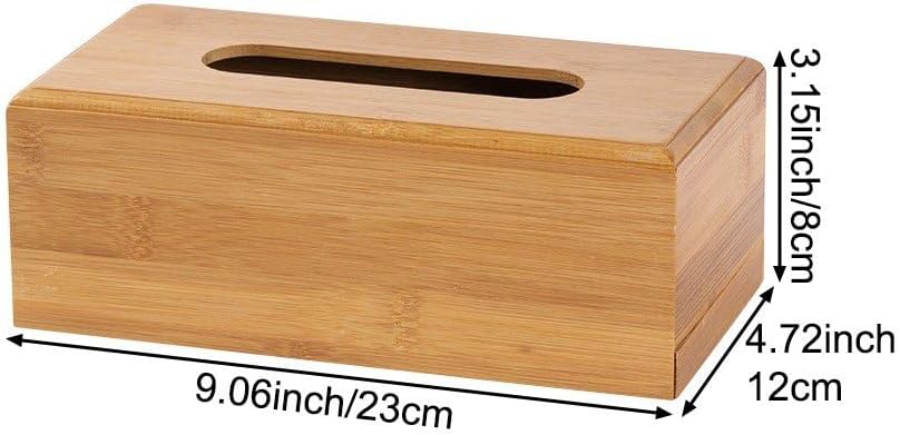 Bamboo Wooden Tissue Dispenser Box