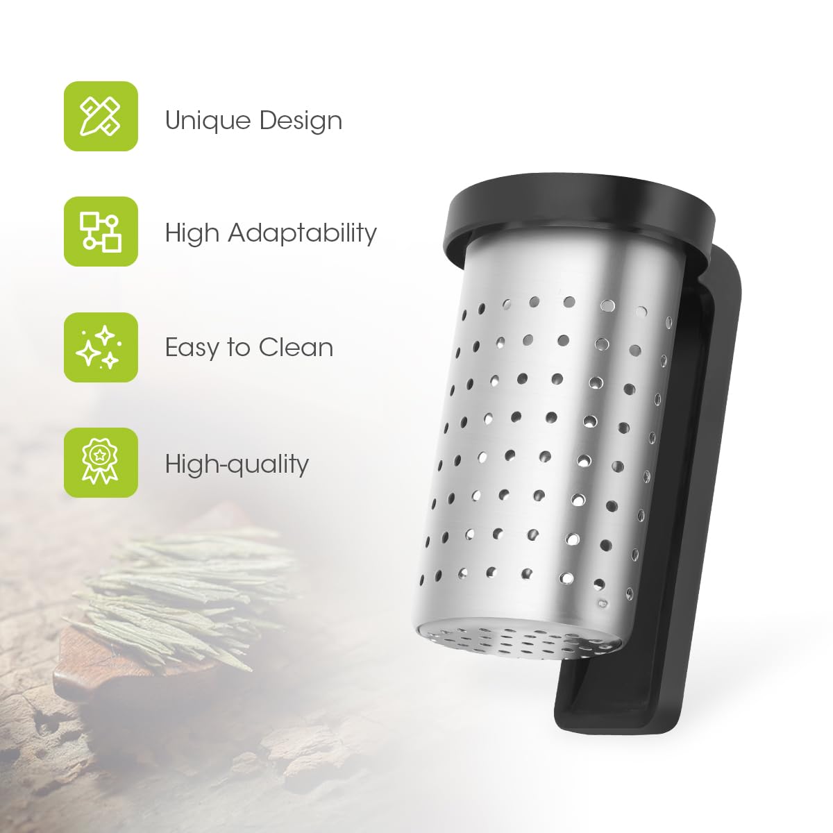 KASTWAVE Tea Infuser, 2Pcs Tea Strainers for Loose Tea, Tea Steeper Diffusers for Loose Tea
