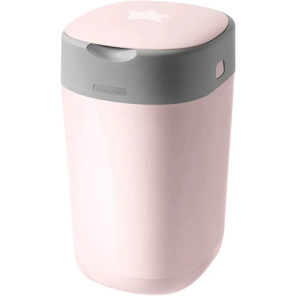 Tomme Tippe - Twist & Click Nappy Bin - Includes x1 Refill Cassette - Pink