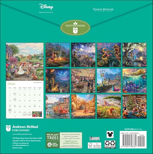Disney Dreams Collection by Thomas Kinkade Studios 2026 Wall Calendar - Medaid International