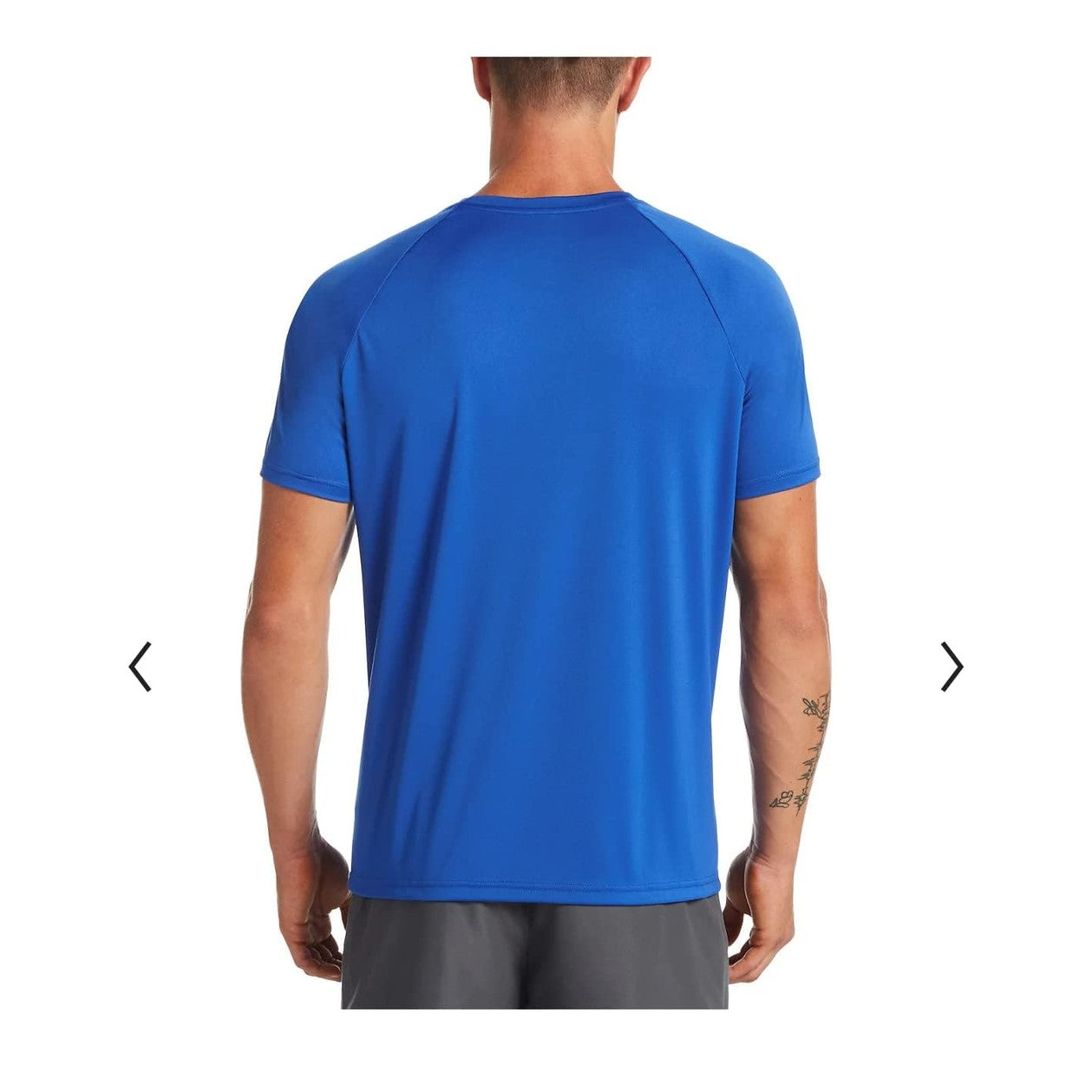 Nike Men's Dri-FIT UPF 40+ Hydroguard Swim Tee (Large, Black) - Medaid International