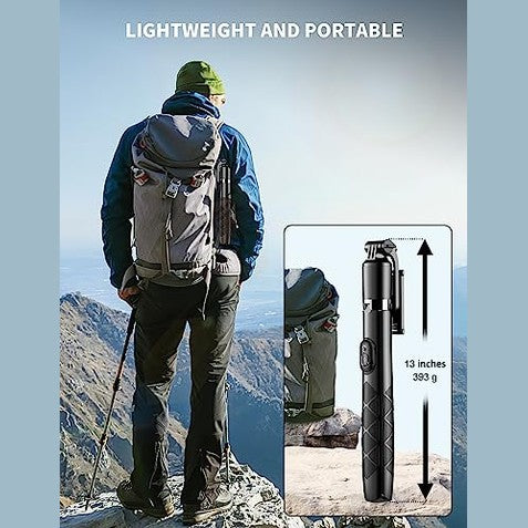 Selfieshow - 180 cm Tripod Stand & Selfie Stick with Wireless Remote, Universal Phone Holder