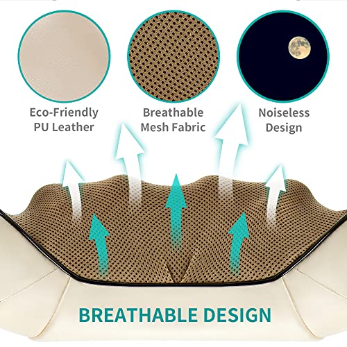 Nekteck - Shiatsu Neck and Back Massager with Soothing Heat & Deep Tissue Relief