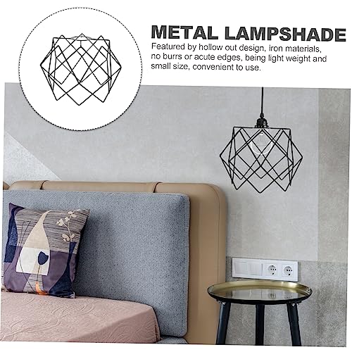 QUMIIRITY - Vintage Iron Pendant Light Shade with Hollow Out Design, Easy Installation
