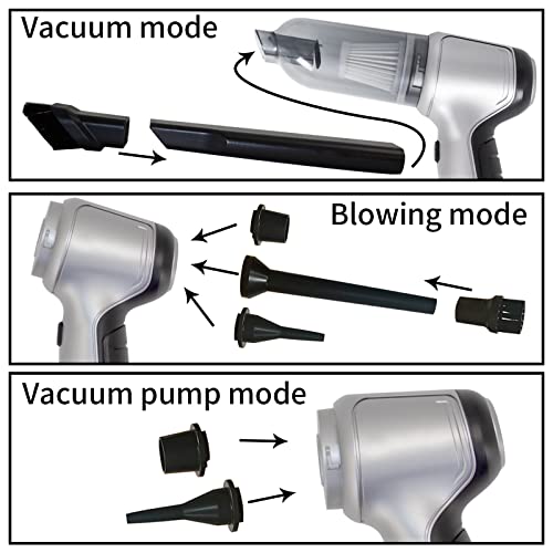 HamBear - Cordless Handheld Car Vacuum with 13500Pa Suction, 2-in-1 Dust Buster