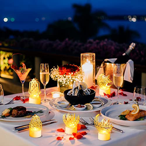 Cuweipeng - 6Pcs Mini Lantern Lights for Ramadan, Battery-Operated LED Decor