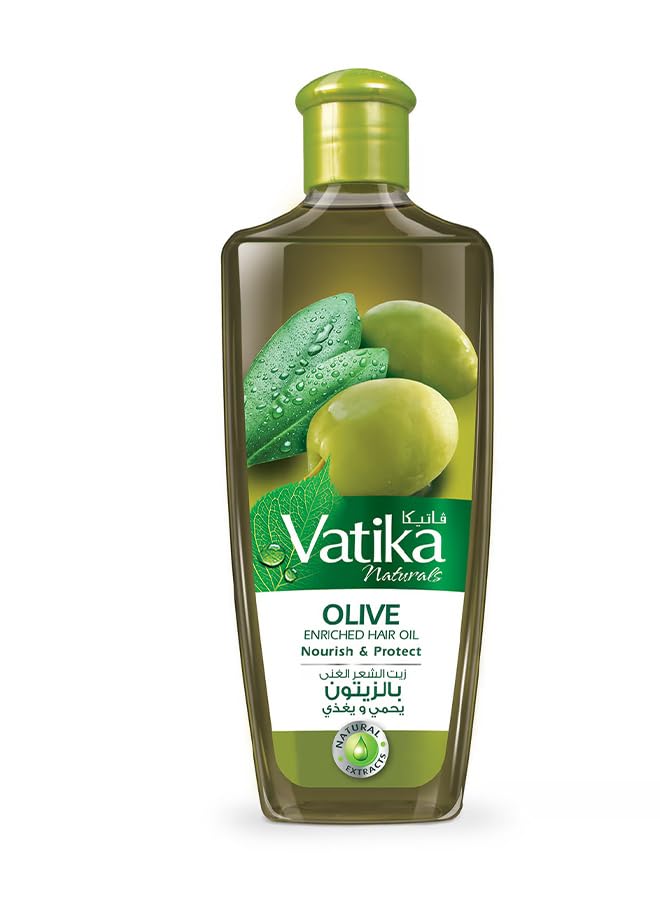 Dabur Vatika Naturals Olive Enriched Hair Oil Nourish & Protect, 200 ml