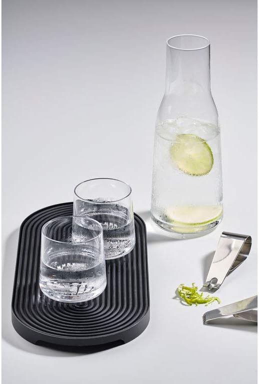 Zone Denmark Mat Cocktail Rocks 34x15cm Black