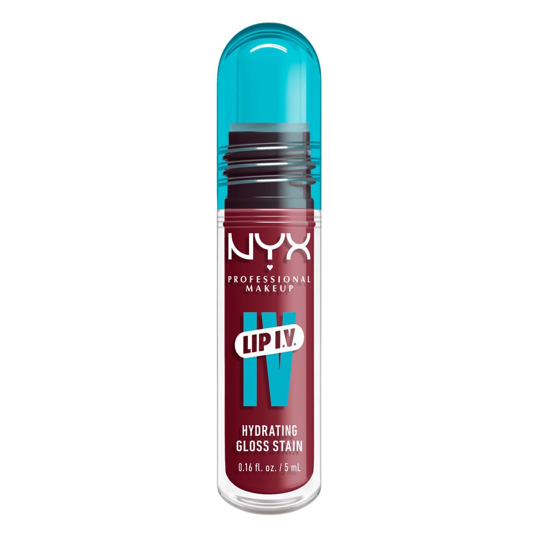NYX PROFESSIONAL MAKEUP Lip IV Hydrating Glossy Lip Stain with 12HR Hydration - Bubblegum Burst (Pink) - Medaid International