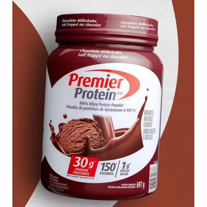 Premier Protein Powder, Chocolate Milkshake, 30g Protein, 1g Sugar, 100% Whey Protein, Keto Friendly, No Soy, Gluten Free, 24.5 oz (17 Servings) - Medaid International
