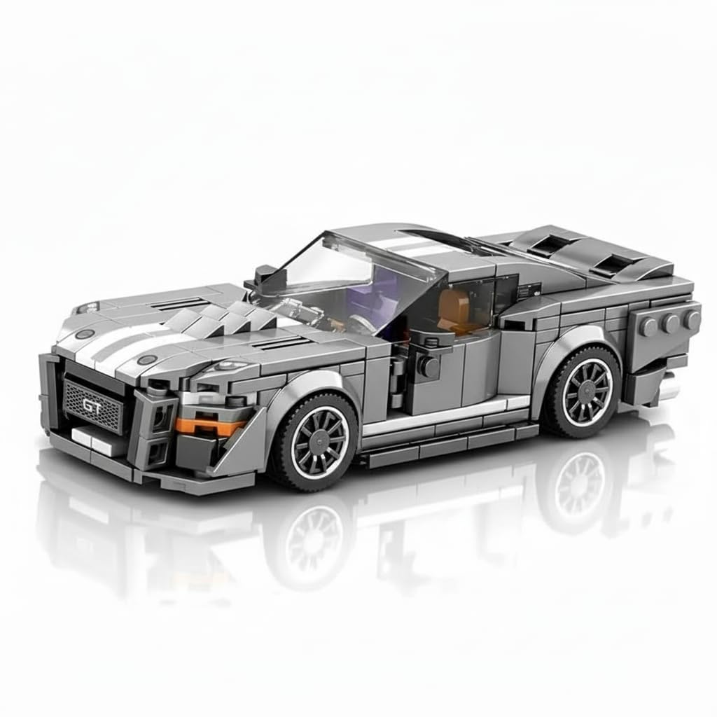 Speed Champion Race Car Building Set, Technic Sports Car Kit for Boys & Adults, MOC Racing Vehicle Toy, STEM Gifts for Kids (Ages 8-13)