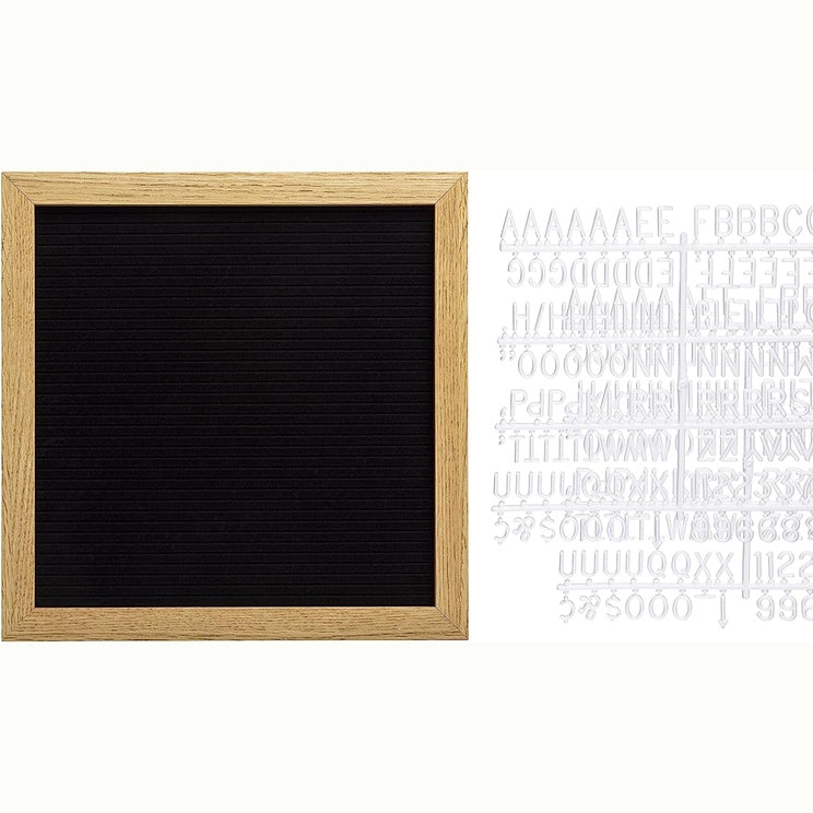 Black/Natural Letter Board Gray