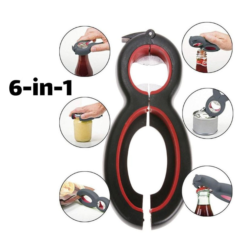 6-in-1 Multi Opener: Jar, Can, Bottle...