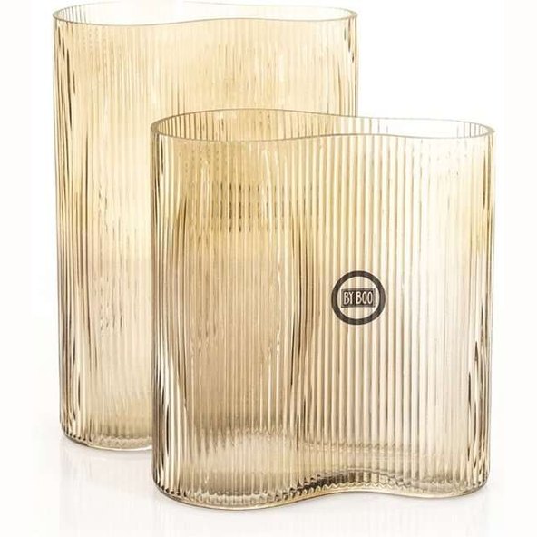 Vase Riba-6 Brown by By-Boo – Height 25 cm