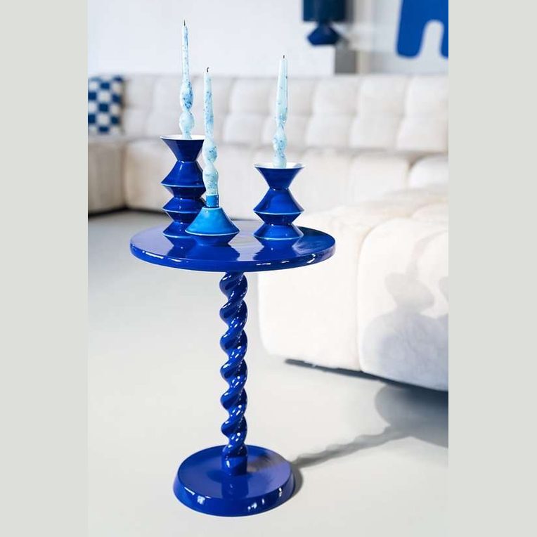 Yack Blue Candle Holder (3 pieces) by By-Boo