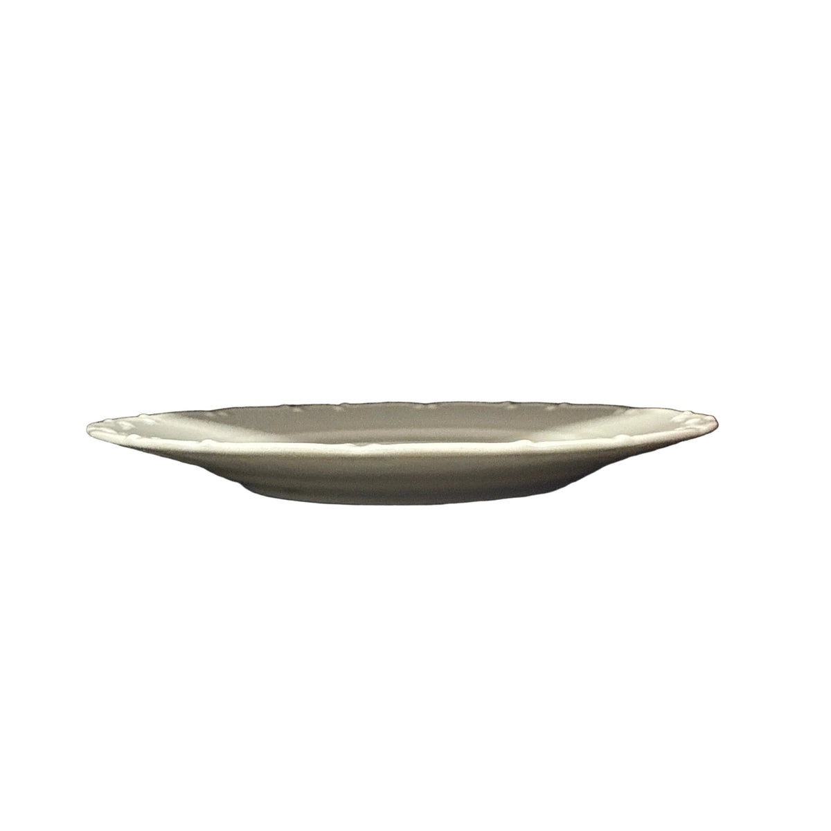 White decorative porcelain plate 25cm