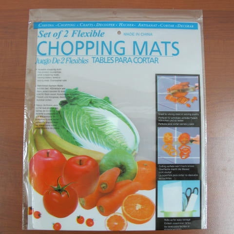 Thin Plastic Cutting Board X2