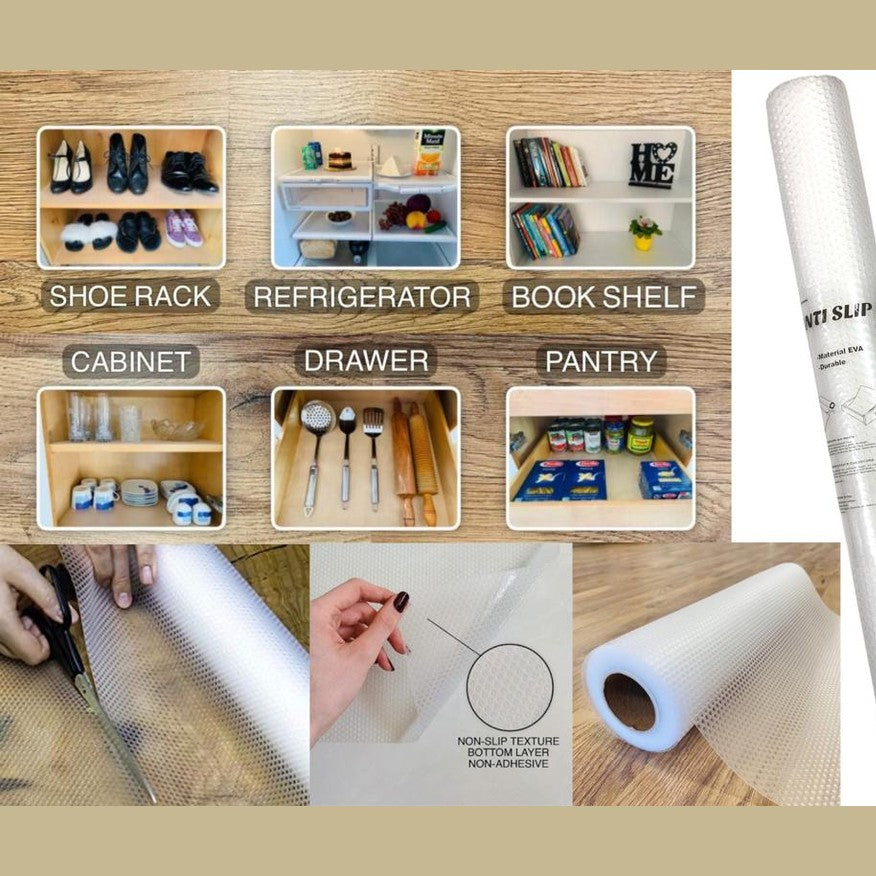 EVA Transparent Shelf Mat 125 x 45 cm