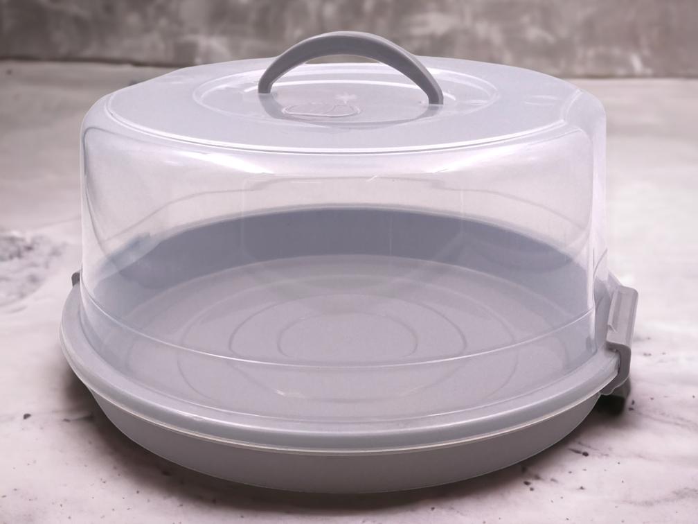 Maxi Round Cake Container with High Cover & Handle