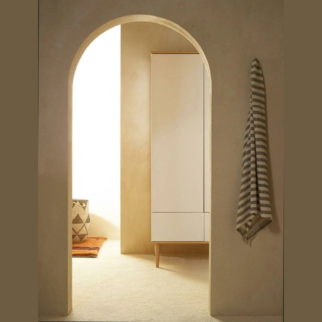 Quax - Flow Wardrobe - Spacious Storage - White & Oak