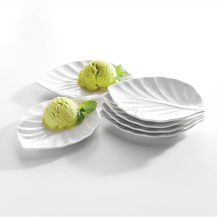 Symphony nurture leaf plate set of 6 - L:17cm