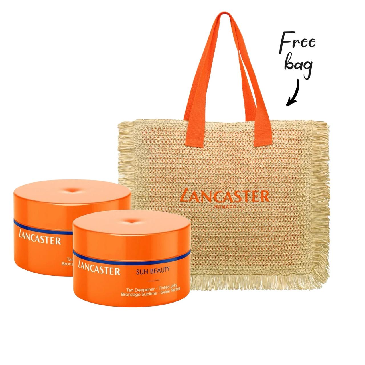 Buy 2 LANCASTER Sun Beauty Tan Deepener Tinted 200ML Get Free Beach Bag