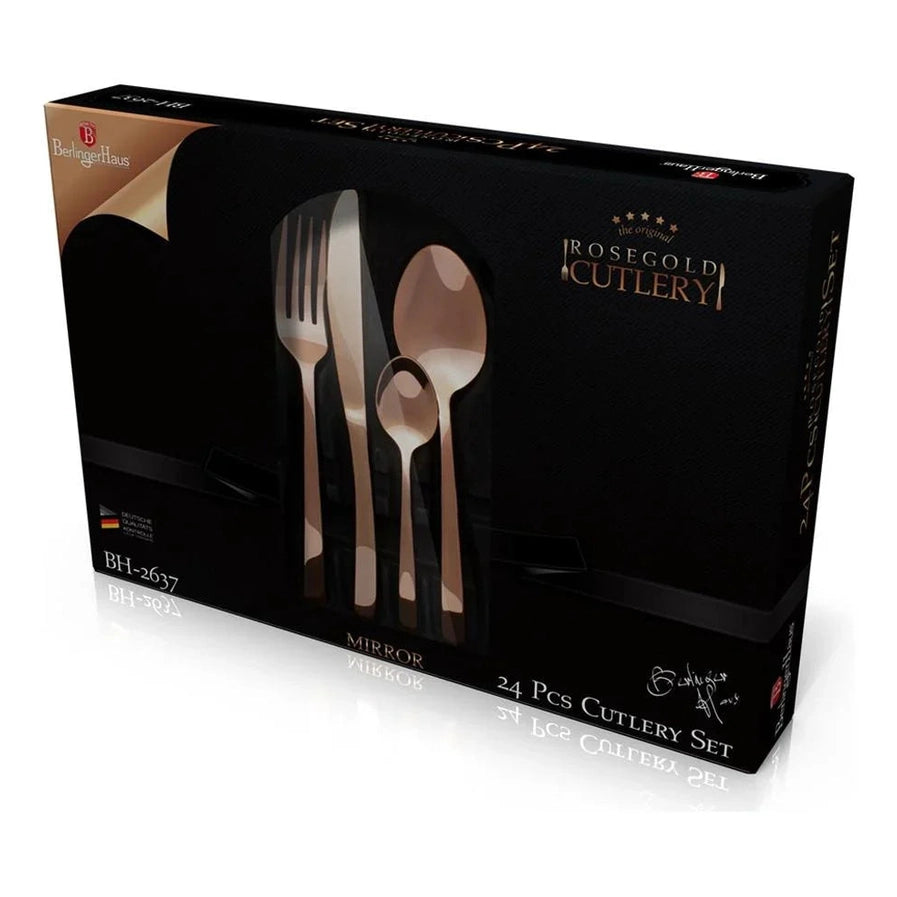 Berlinger Haus 24-Piece Cutlery Set, Rose Gold