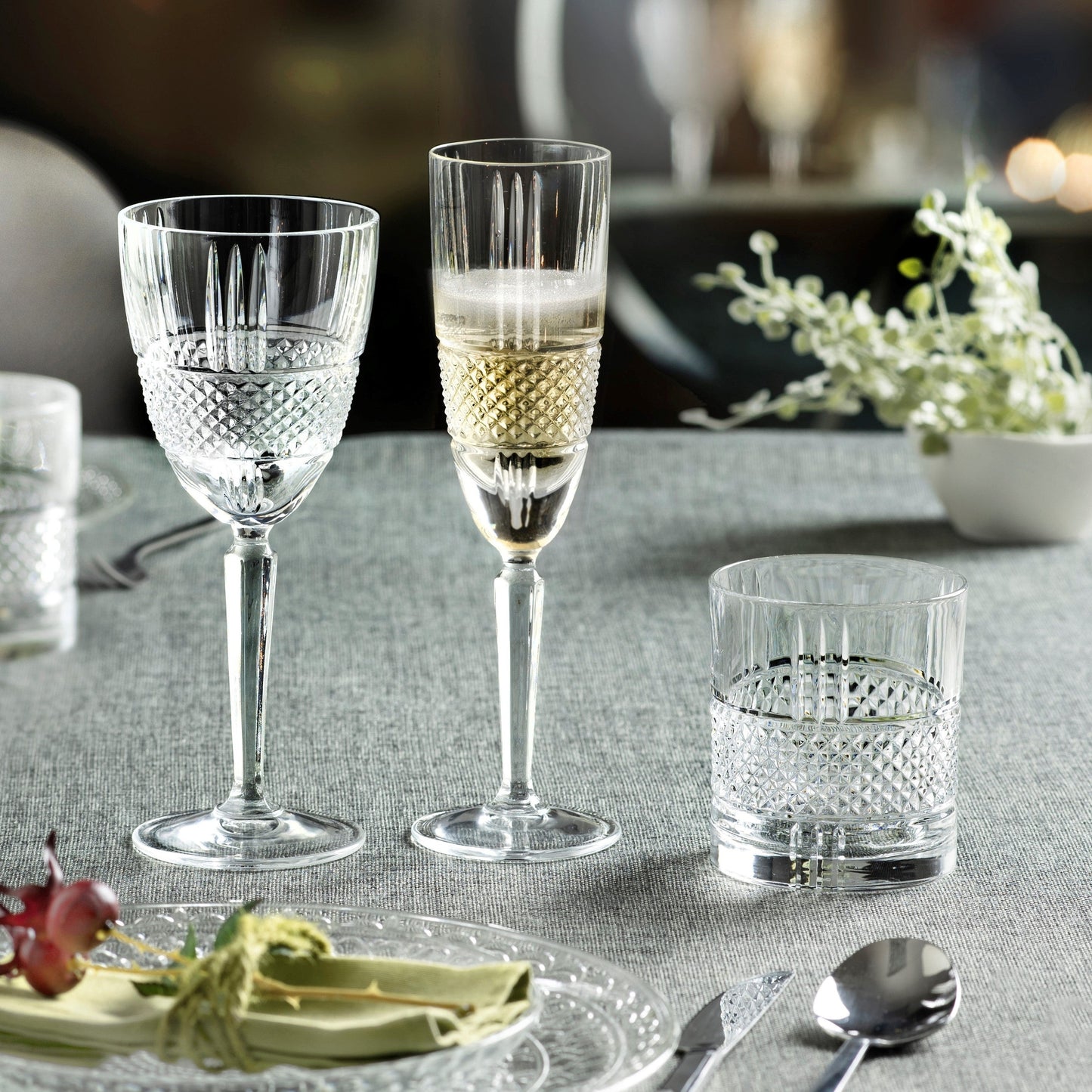 RCR brillante flute goblet 19cl - set of 6