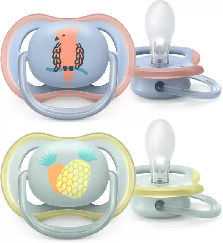 Avent - Ultra Air Soothers Deco Mix - 0-6m - Girl