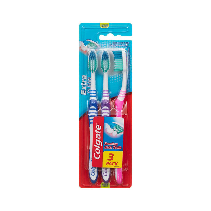 Colgate Toothbrush Extra Clean - Medium (3 Pack)