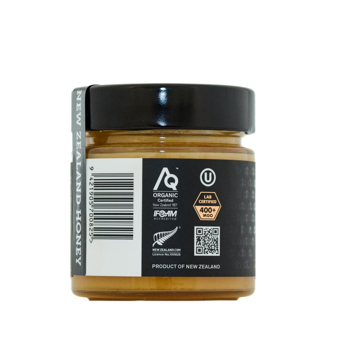 100% Organic New Zealand Raw Manuka Honey 400MGO – 10oz Glass Jar, Kosher Certified, Pure Superfood, Independently Tested, Non-GMO, Hive to Hand - Medaid International