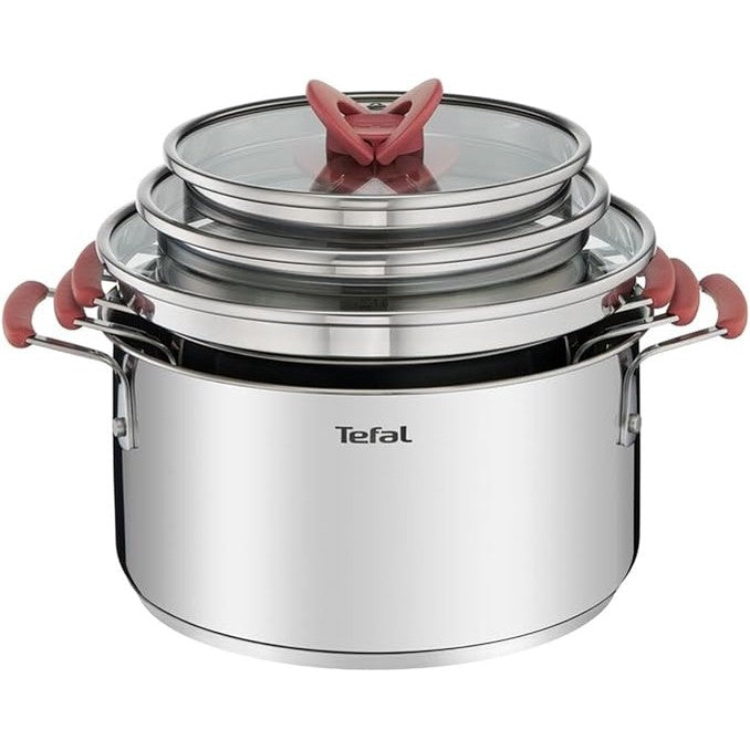 Tefal Set Optispace Induction Poele 28 Cm + 5 Tupperware