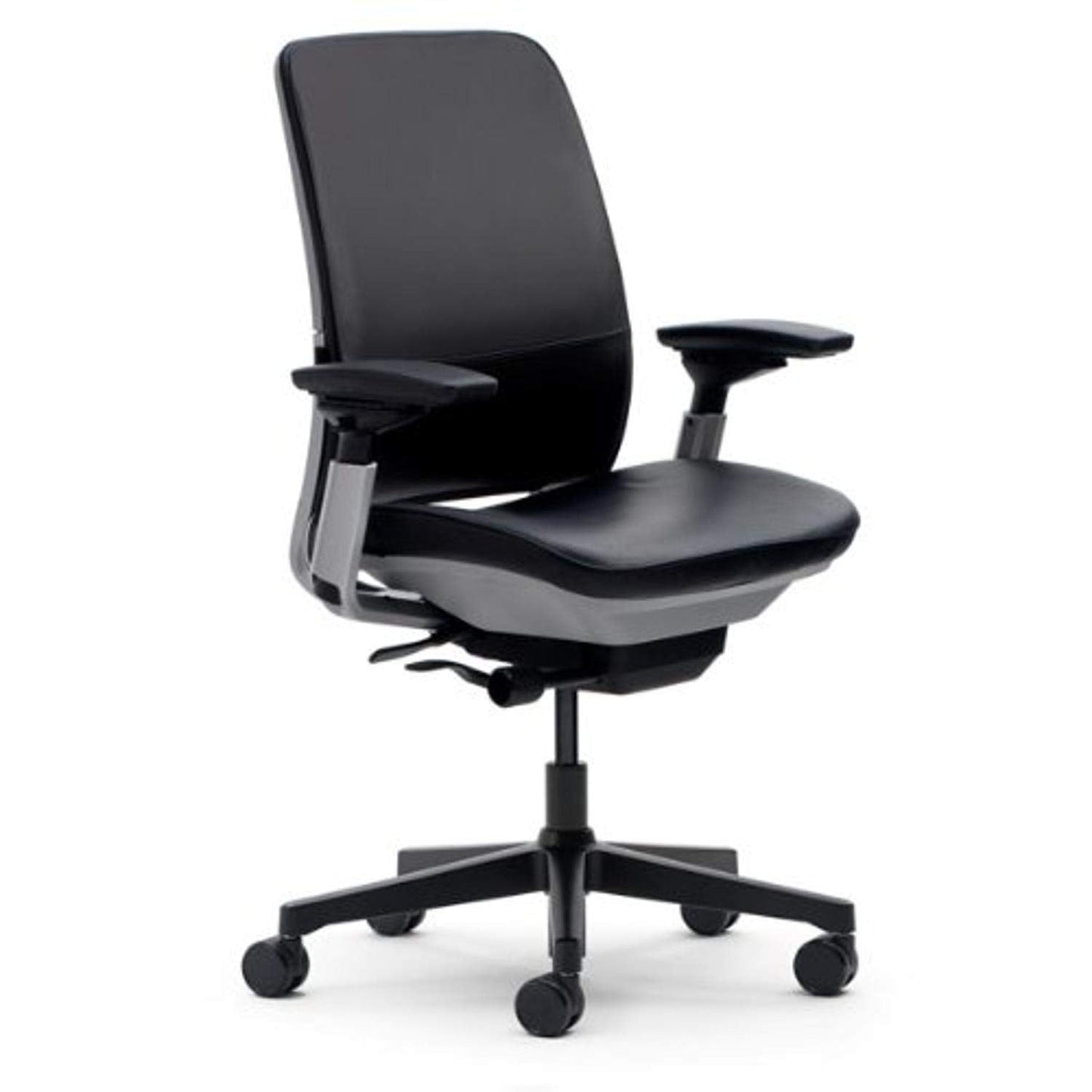 Steelcase Amia Black Leather Chair - Medaid International