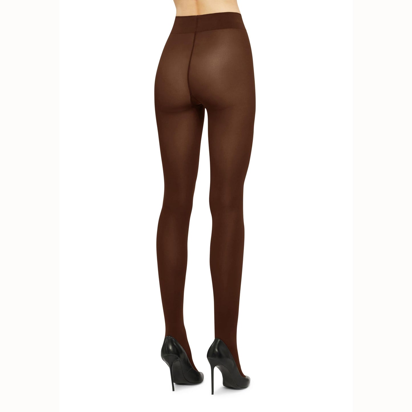 Wolford Velvet de Luxe 66 Denier Sheer Tights For Women Pantyhose Hosiery Soft Classic Versatile Comfortable Stylish Legwear Umber Brown Medium - Medaid International