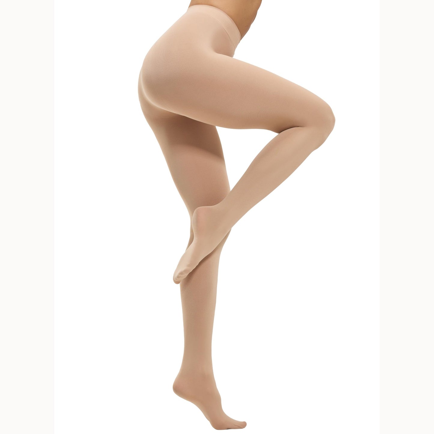 CozyWow Women's 80D Soft Opaque Tights, High Waist Solid Color Womens Tights with 30+ Colors(L-XL, Beige) - Medaid International