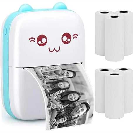 Bluetooth Pocket Mini Printer, For Android & iOS With 1 Free Paper Roll