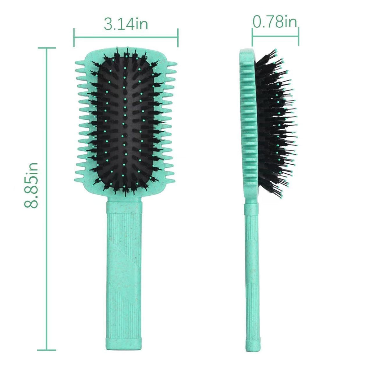 KASTWAVE Curl Defining Brush, Vented Hair Brush for Detangling, Volume Curl Defining Brush for Effortlessly Detangling Shaping and Styling, Enhances Curls Definition & Separation, Green