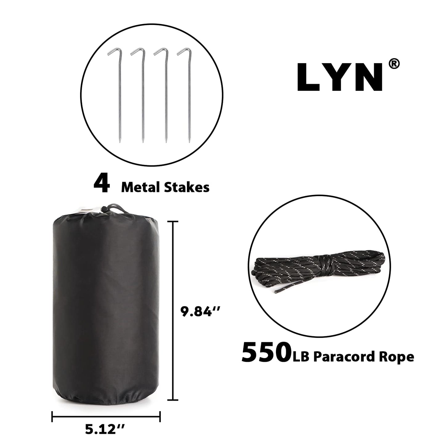 Life-Saving Equip:LYN Instant 1-2 Person Survival Emergency Shelter Tent,Reflective Waterproof Windproof Fireproof Lightweight Bugout, with Paracord+Stake+Zipper for Car Camping,Hiking&First Aid
