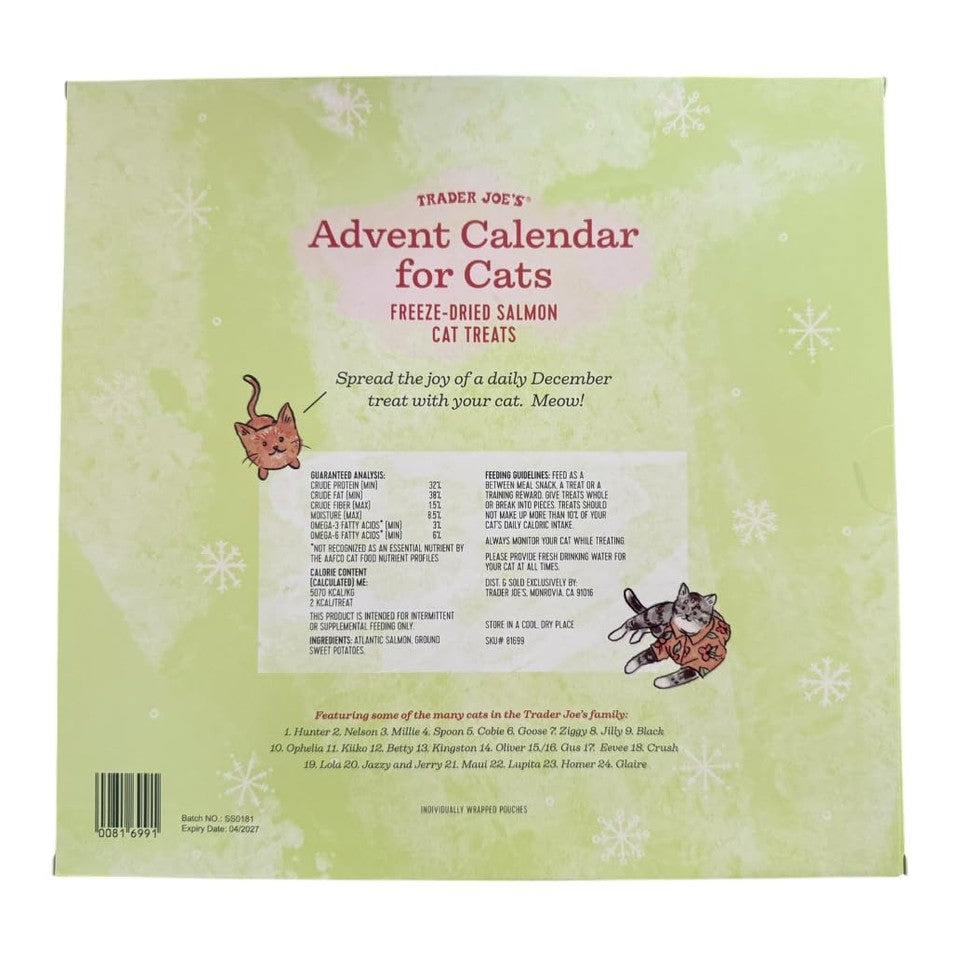 Trader Joe's Advent Calendar for Cats - Salmon and Dried, No Color, Size No Size - Medaid International