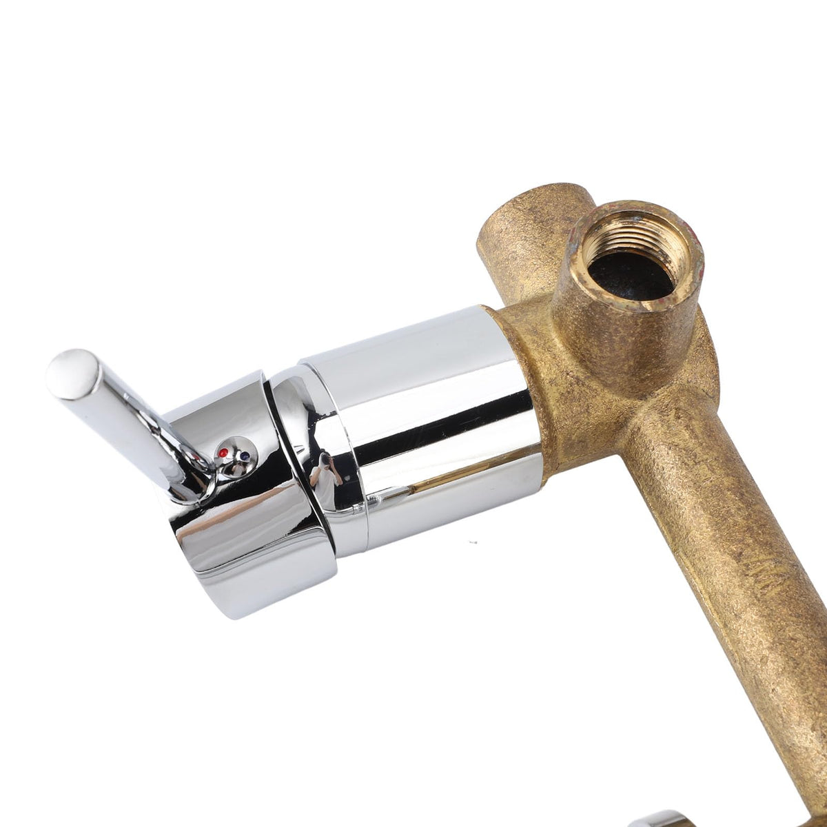 Wall Mounted Basin Faucet, Full Copper Hot and Cold 7.9in