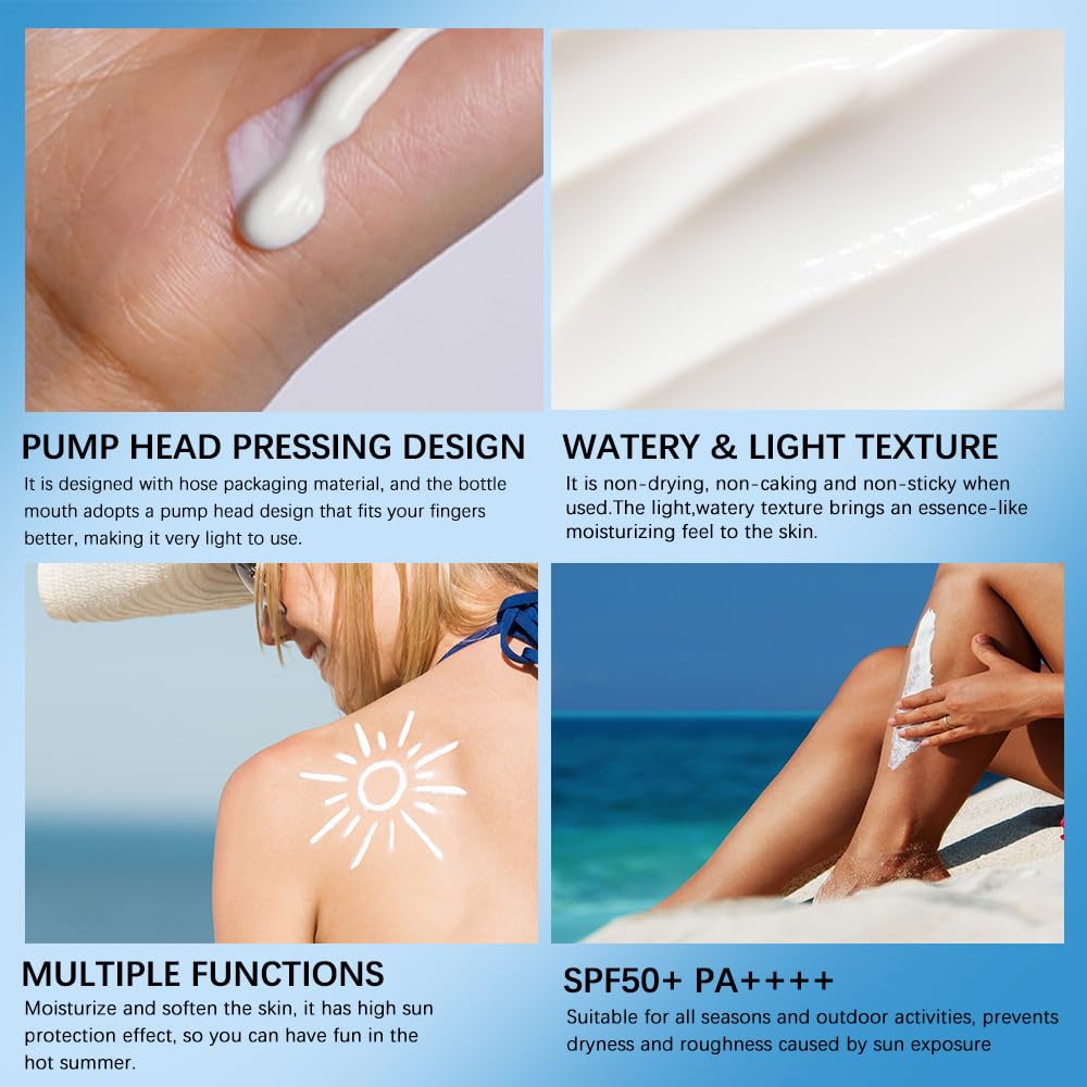 Centella Sunscreen SPF 50 PA++++, Hyalu Cica Water-Fit Sun Serum, Lightweight Sunscreen with Centella Asiatica, Hydrating & Non-Greasy Sun Protection for Sensitive Skin, Reef-Safe & Fast-Absorbing - Medaid International