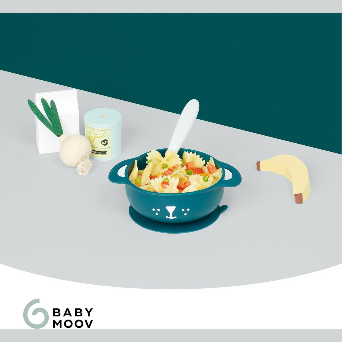 BabyMoov- Kit Tasty'isy Dog - (Silicon Bowl + Spoon)