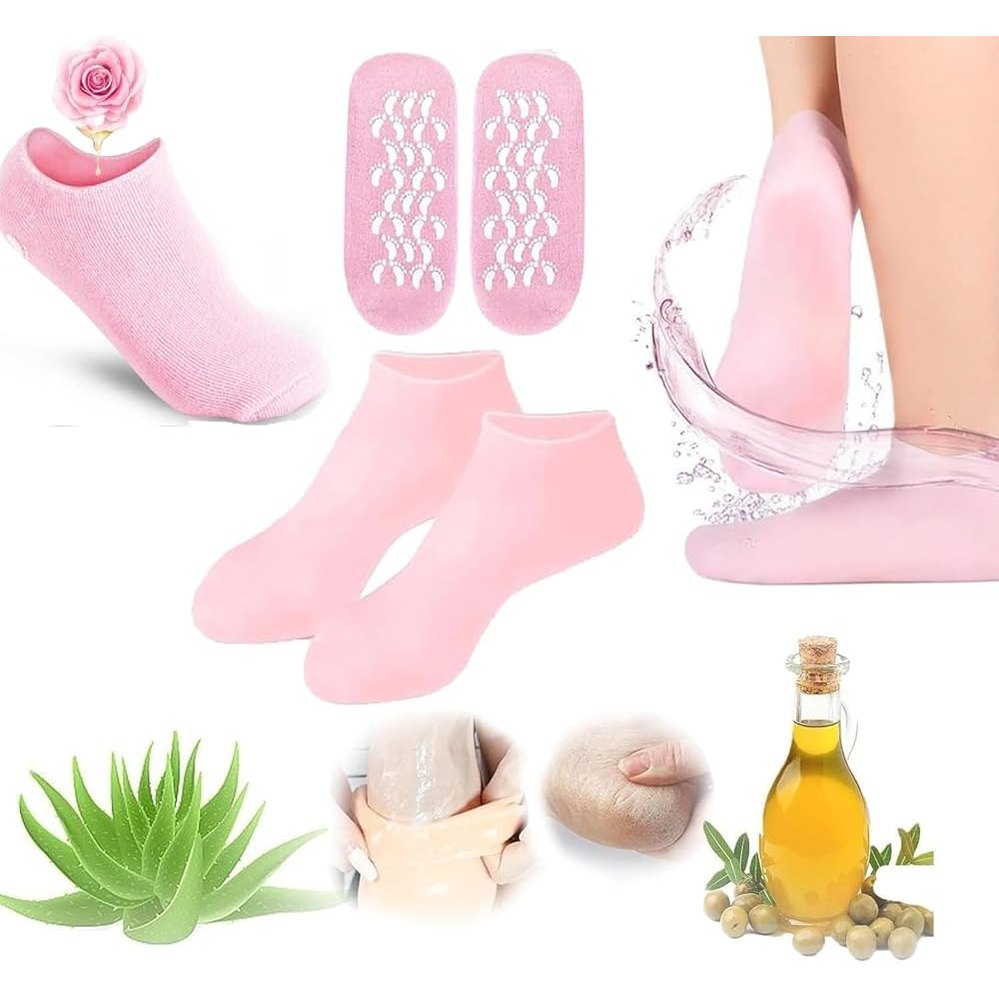 Moisturizing Silicone Gel Socks Pair جوارب سيليكون مرطبة