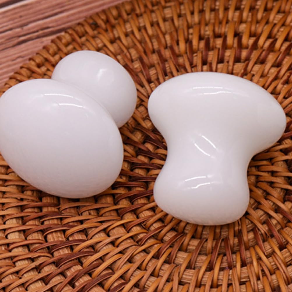 Uonlytech 2Pcs Gua Sha Facial Tools, White Jade Quartz Massage Gua Sha Rollers Stones Scraping Massage Tool for Women Home Spa - Medaid International